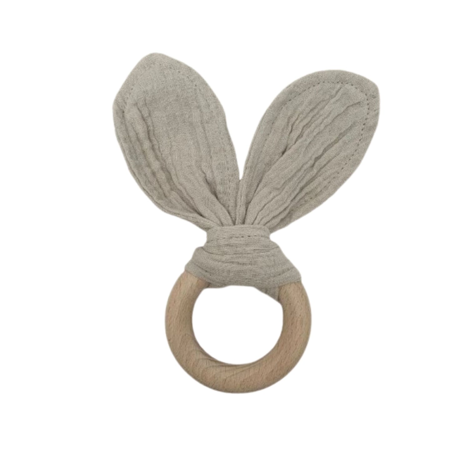 Bunny Ears baby teether - soft beige