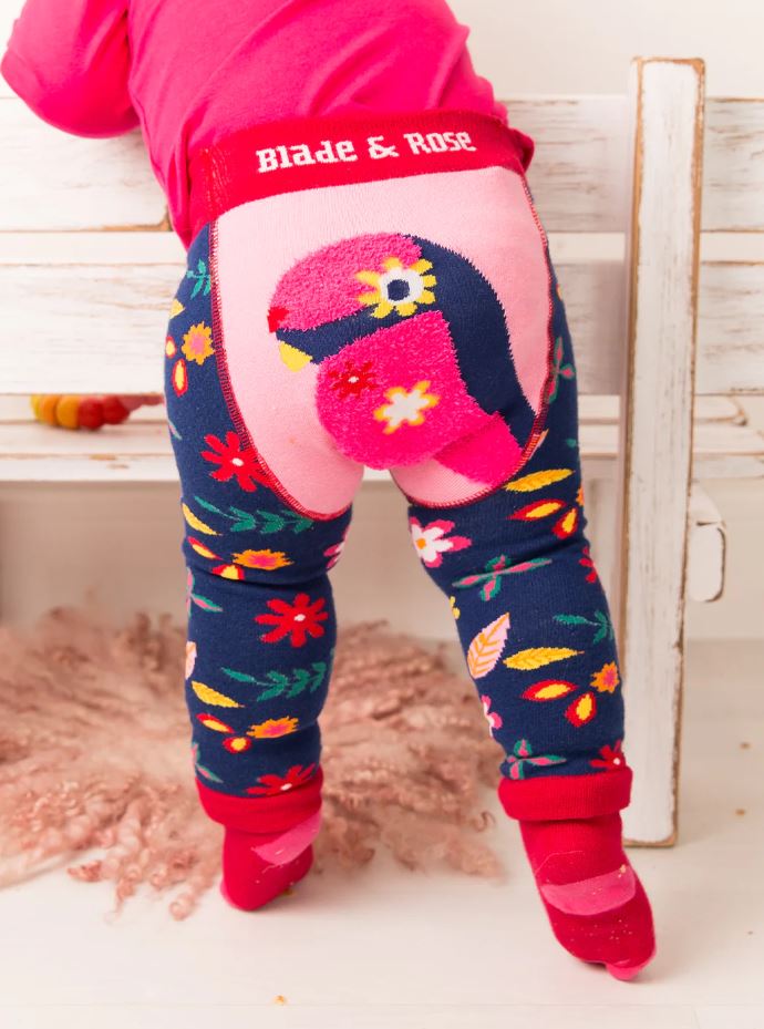 Layla the Parrot Leggings Modelled