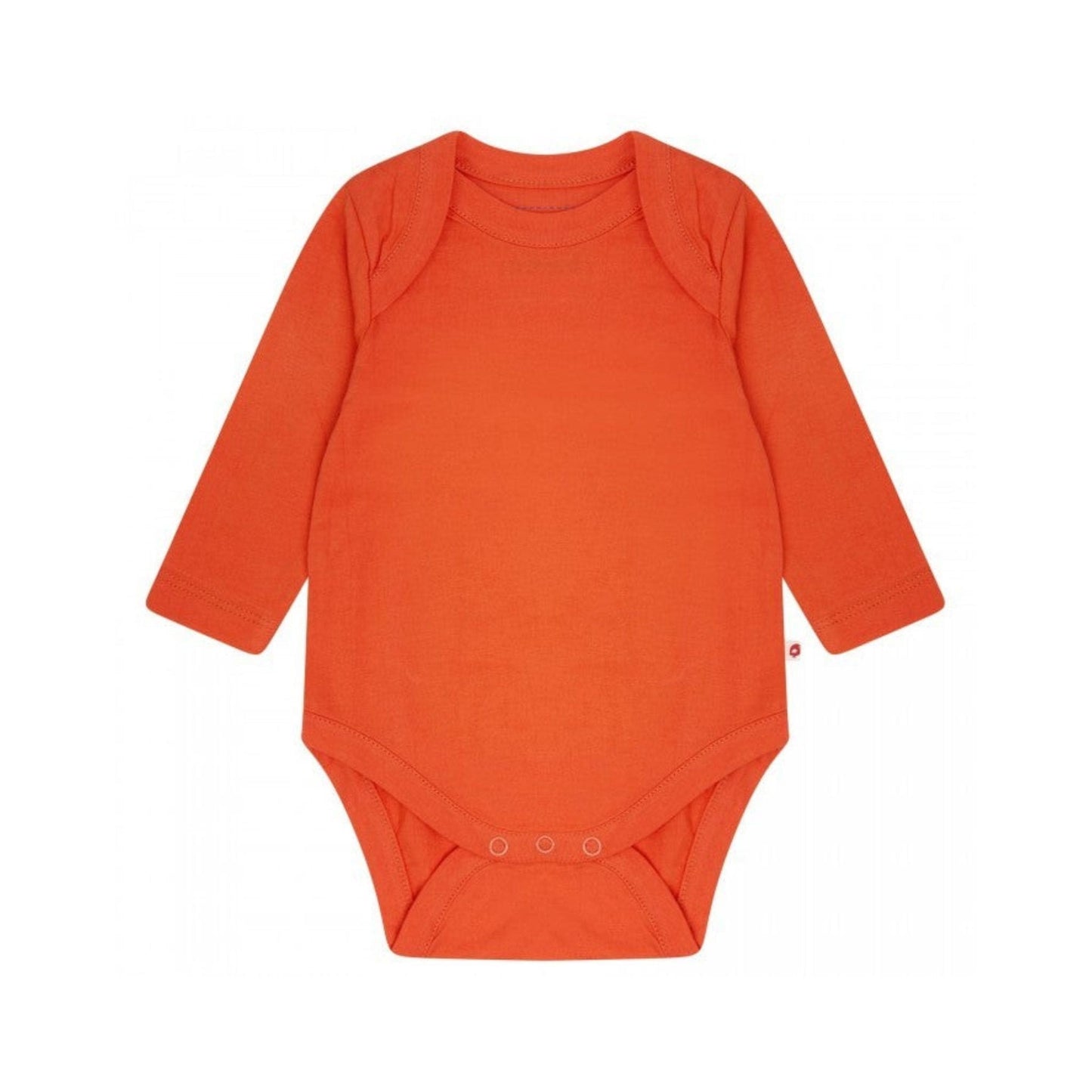Orange Long Sleeve Baby Vest