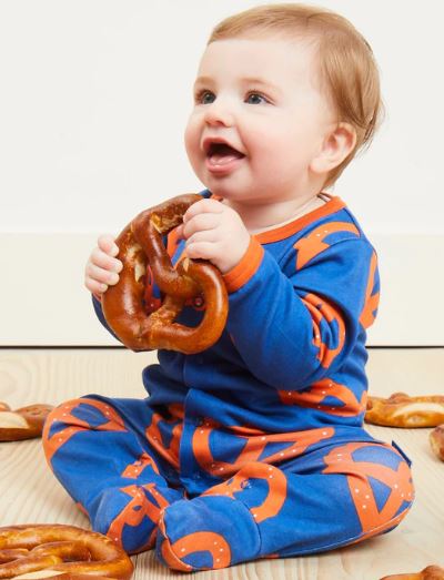 Pretzel Sleepsuit Modelled