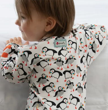 Puffin Sleepsuit Modelled
