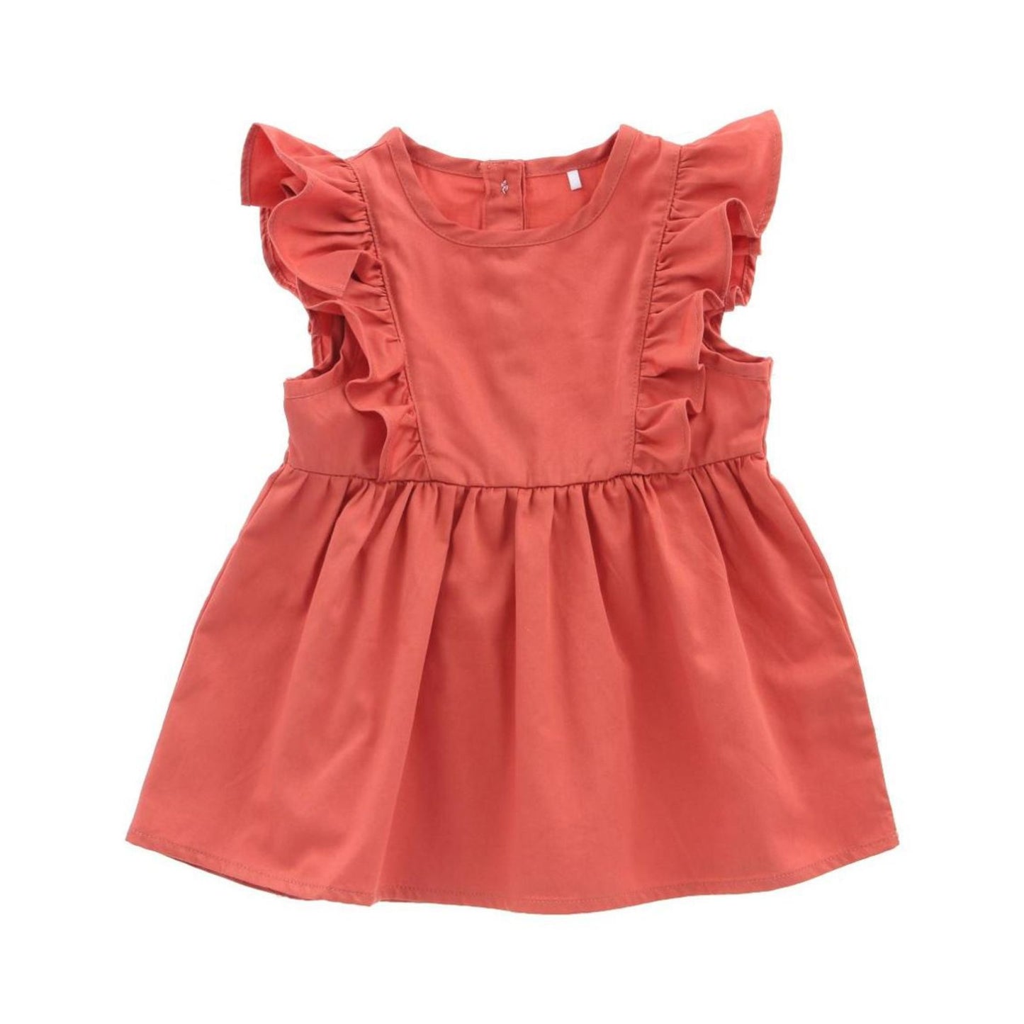 Terracotta Frill Baby Dress
