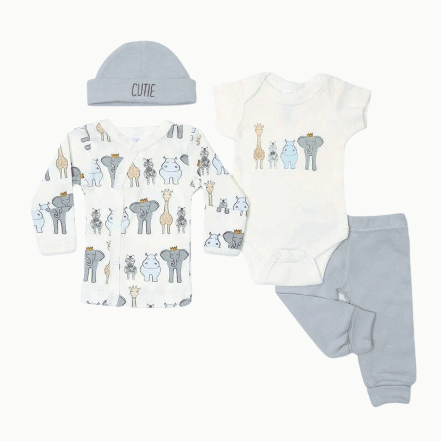 Tiny Baby 4 Piece Set Safari