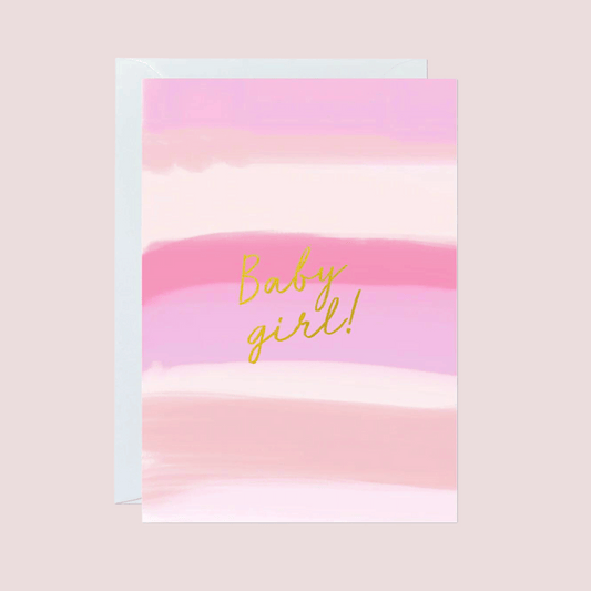 New Baby Greeting Card - Baby Girl