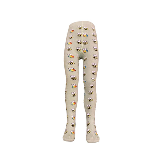 Bee Print Baby Tights