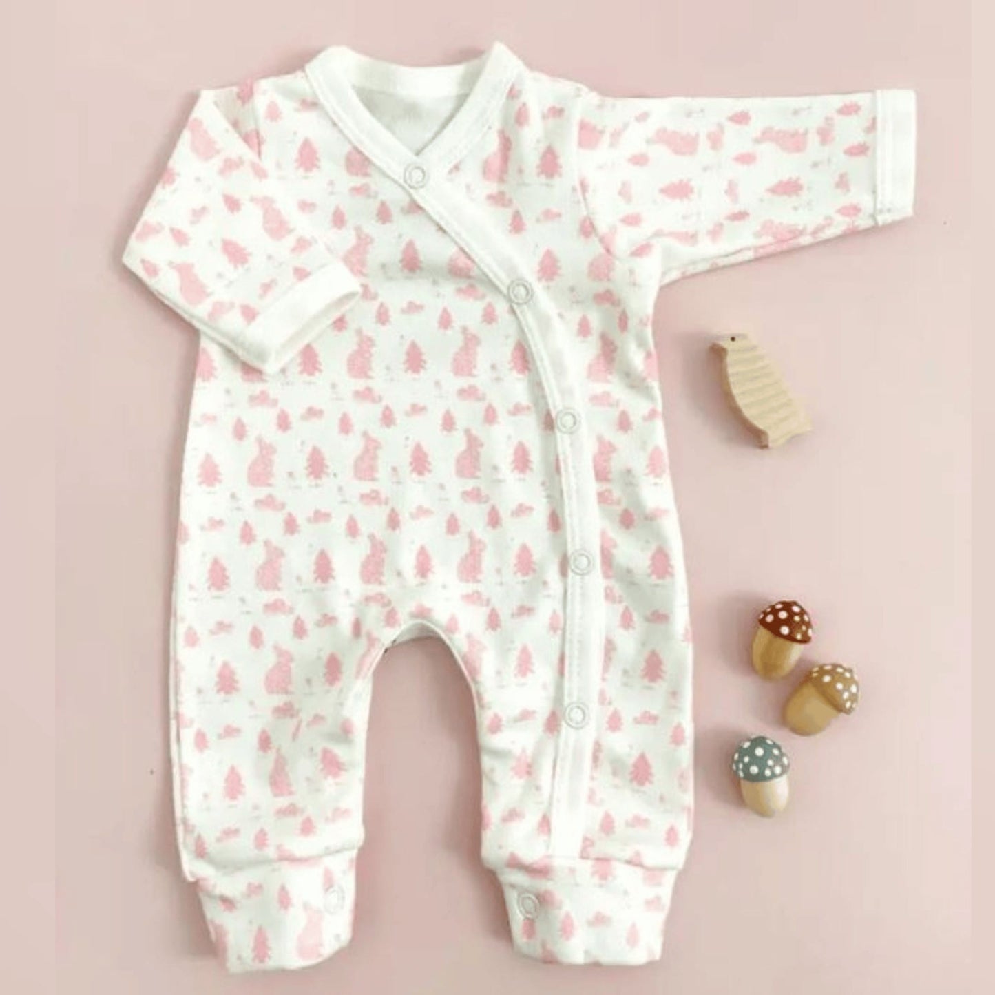 Bunny Meadow Premature Baby Sleepsuit