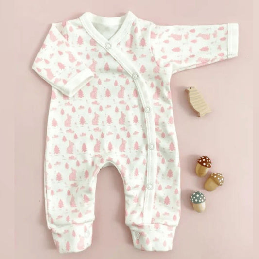 Bunny Meadow Premature Baby Sleepsuit