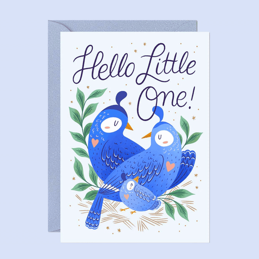 New Baby Greeting Card - Hello Little One