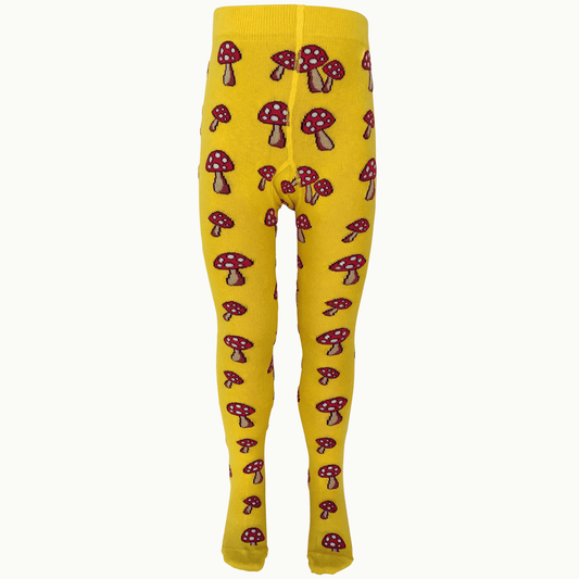 Mushroom Print Baby Tights