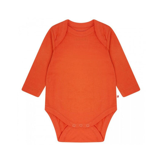 Orange Long Sleeve Baby Vest