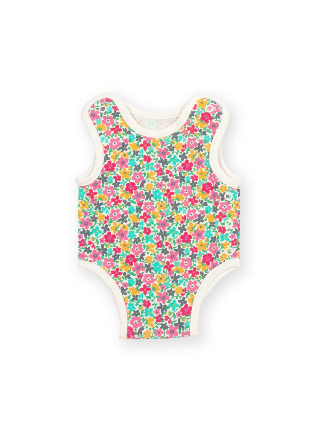Rear view of My First Vest Petal Potion Multi – gentle preemie baby clothing ideal for premature and early baby needs