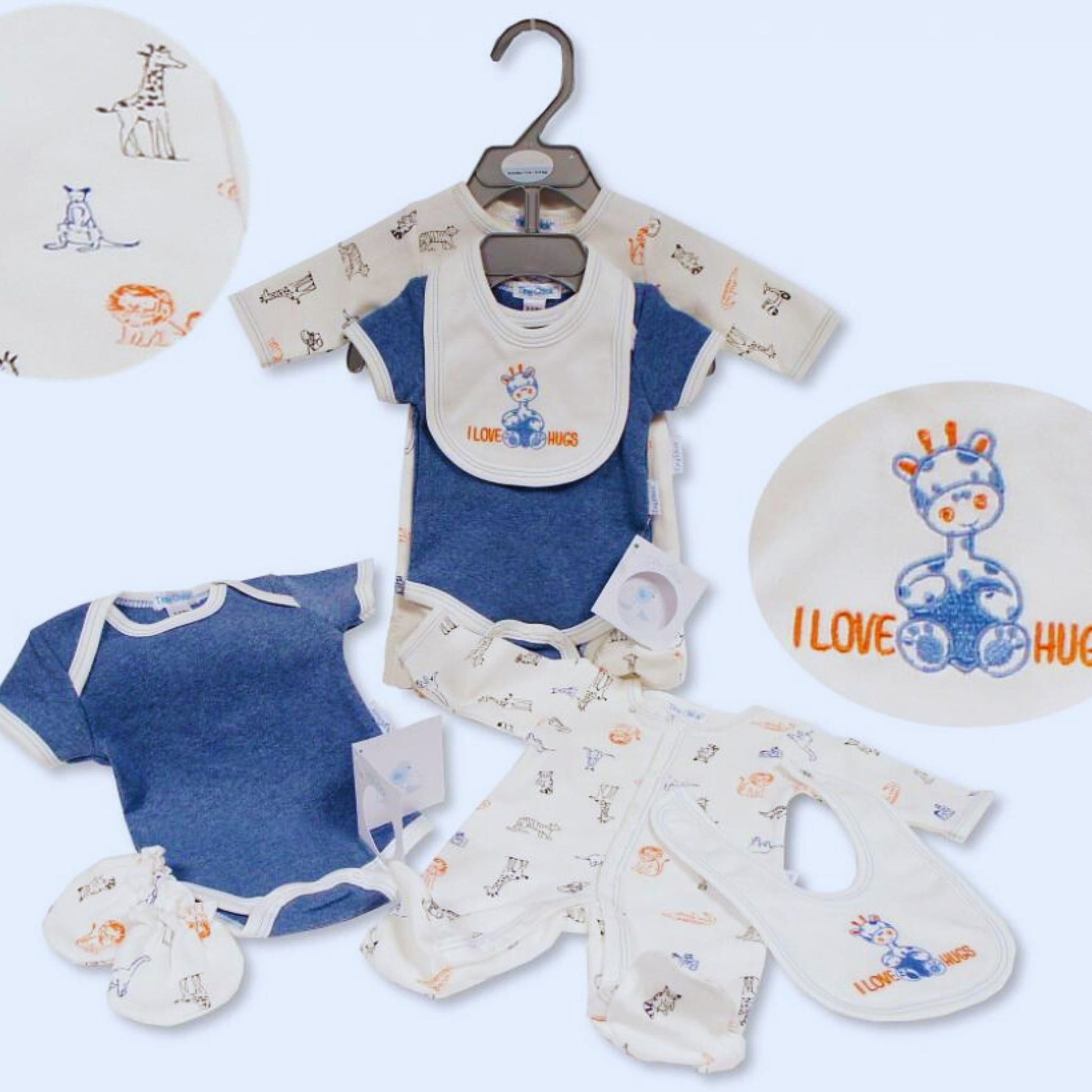 Premature Baby piece set 'I Love Hugs' – The Tiny Baby Boutique