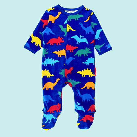 Rainbow Dinosaur Sleepsuit - Front